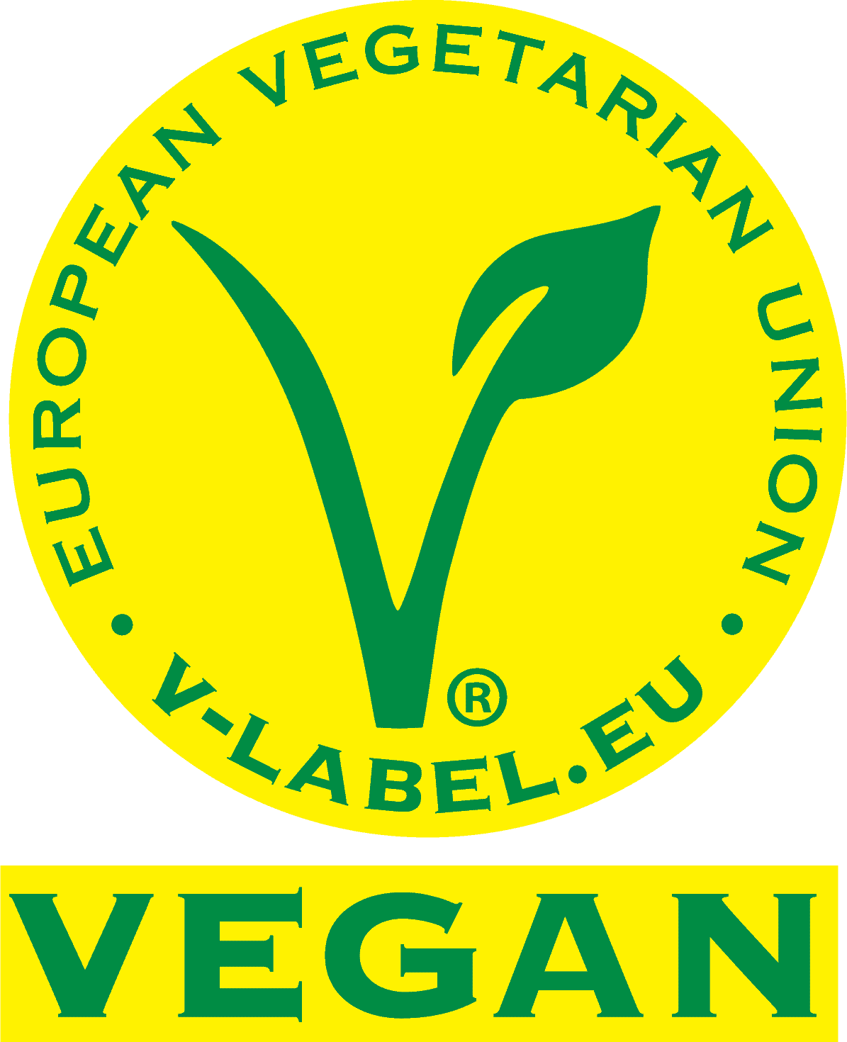 V-Label Vegan The V-Label is an internationally recognised, registered symbol for labelling vegan products and services.