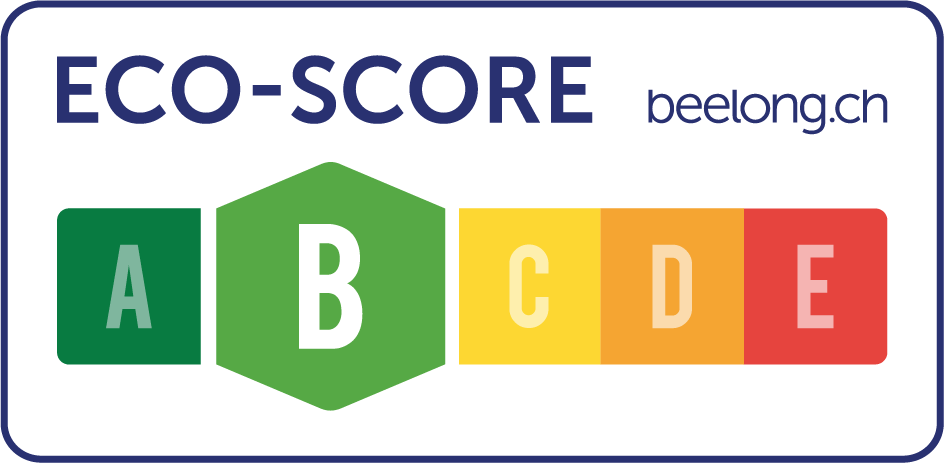 ECO-SCORE The Beelong indicator grades the environmental impact of food on a scale from A to E. It is designed to provide caterers and buyers with environmental information on food products, and give them an additional criterion for making their purchases in full knowledge of the facts.