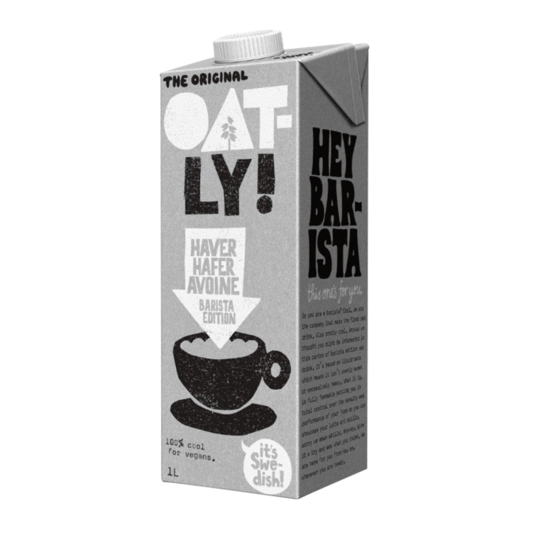 Oat Drink Barista Edition Are you a barista? Great. We are the company that invented the oat drink. Pretty great too. Now we have developed an oat drink that you can foam and that tastes great in coffee.