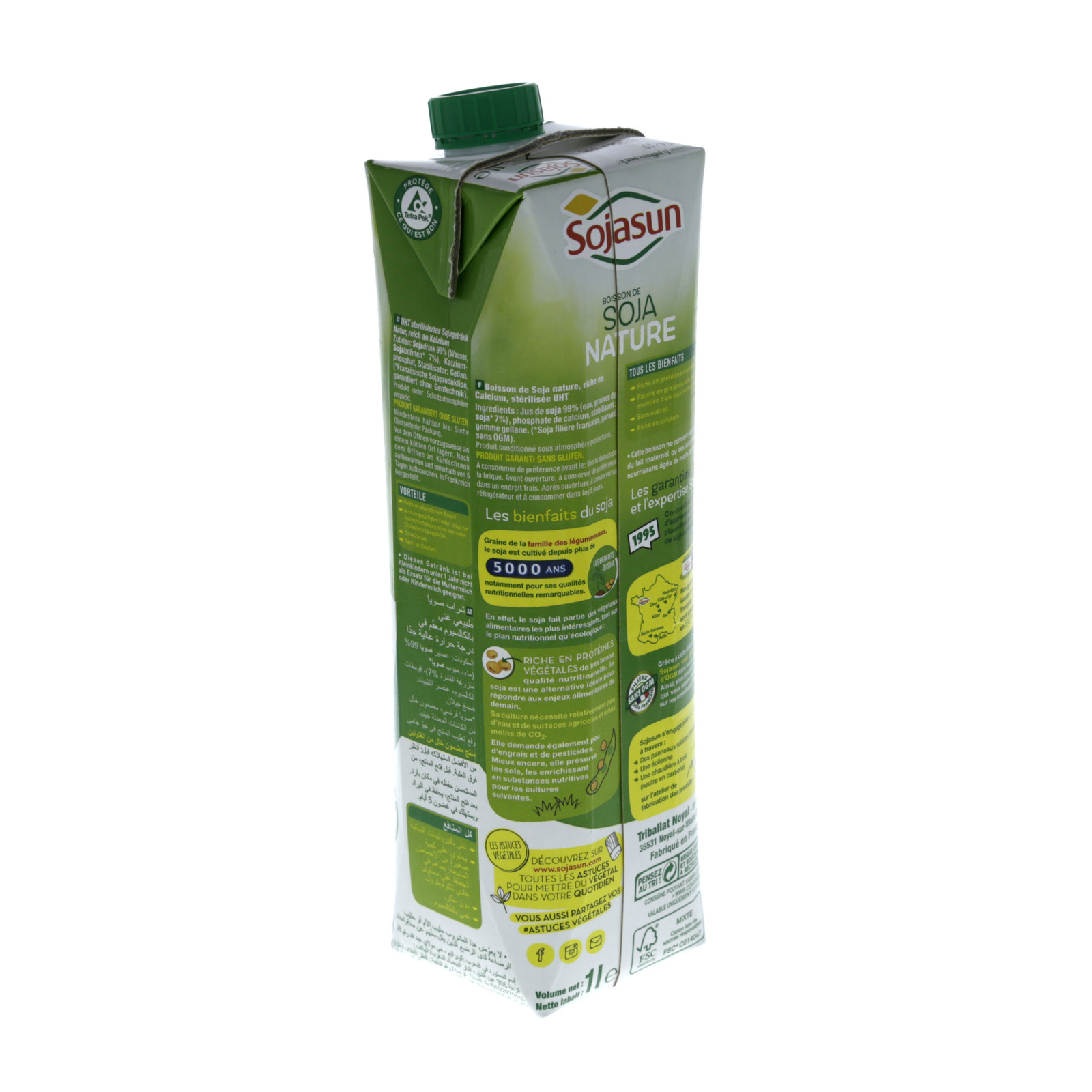 Sojasun Natural Soya Drink All the benefits of soy in an ideal drink for sweet and savory culinary preparations.