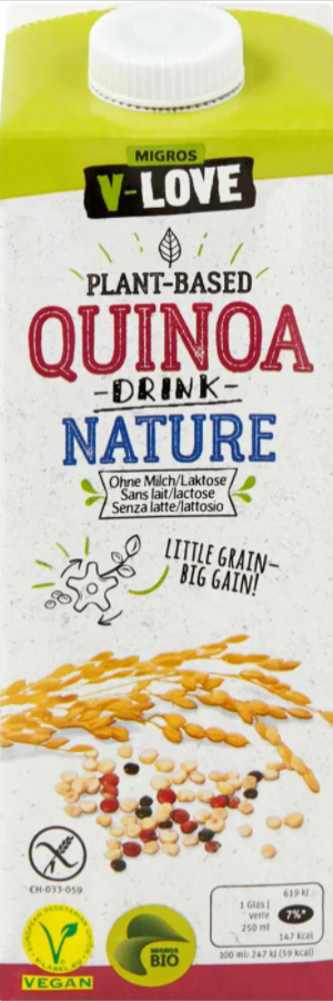Organic V-Love drink quinoa Organic quality, vegan, unsweetened