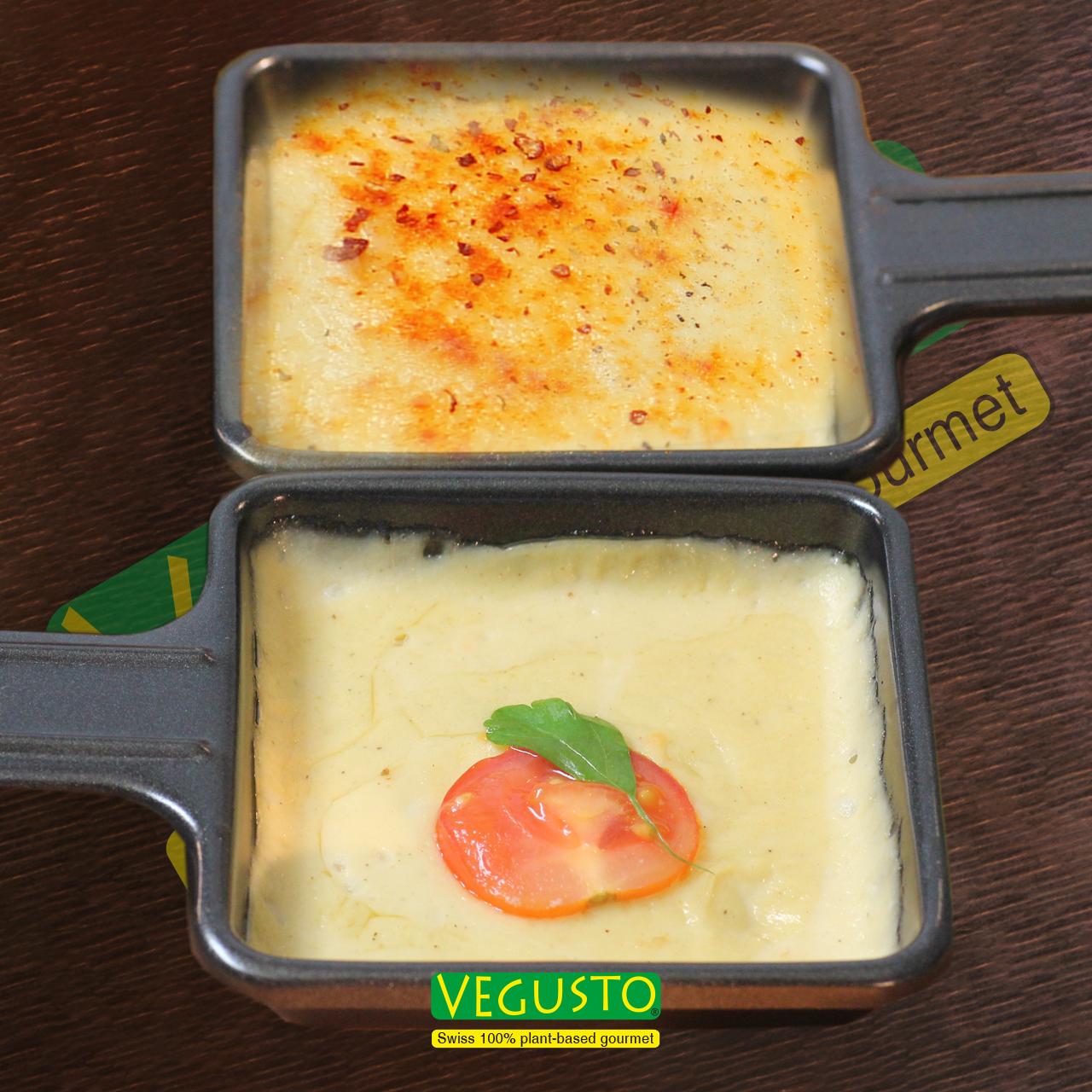 No-Moo Vegan Raclette Vegan, dairy-free cheese sauce as alternative to the traditional Swiss raclette.