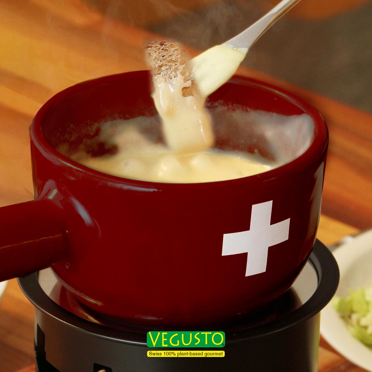 No-Moo, Vegan-Fondue Pikant Vegan alternative to fondue - extra creamy - without white wine!