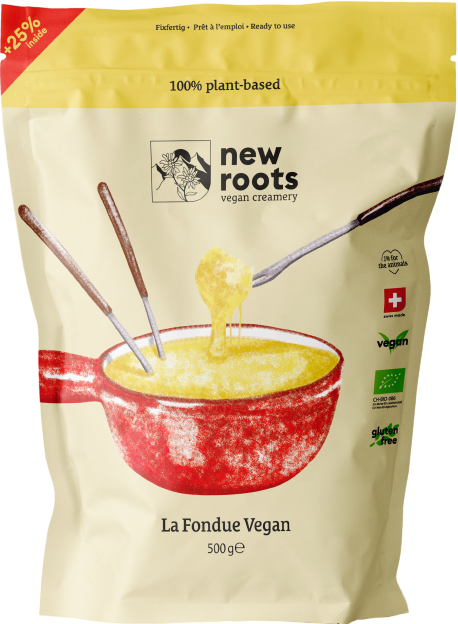 La Fondue Vegan Plant-based alternative to fondue. Made in Switzerland from organic cashew nuts.