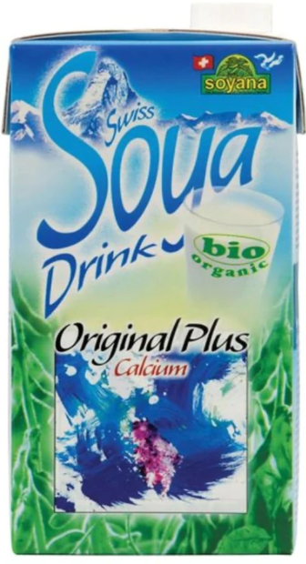 Soyana Bio Swiss Soya Drink Original + Calcium ✓ Plant drink made from organic soybeans
✓ with an extra portion of calcium
✓ made in Switzerland