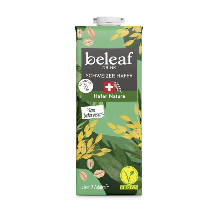 beleaf Hafer Drink Nature Water and oats, that's all our oat drink needs. Also no added sugar*. And very special: the best quality oats come directly from Switzerland, so we can always keep an eye on them. beleaf it.


*contains naturally occurring sugars