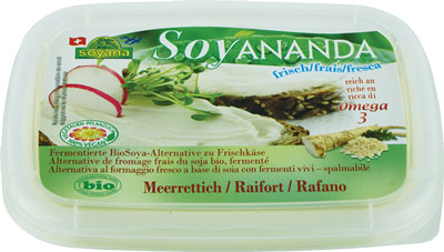 Fermented vegan organic alternative to cream cheese, horseradish Made in Schlieren-Zurich from well-ripened organic soybeans from the southern side of the Alps (northern Italy), revitalized Ojas water, unhardened organic coconut oil, fresh and cold-pressed organic linseed oil and variety-specific organic ingredients
Fermented with vegan bacterial cultures, NOT pasteurized
Contains millions of live lactic acid bacteria
RICH in omega in every teaspoon -3 fatty acids
To be used like sour cream or cream cheese. Allergen: soy
